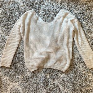 Low back sweater